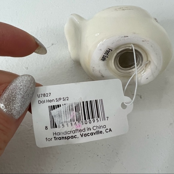 transpac hen salt and pepper shakers NWT - Picture 9 of 10